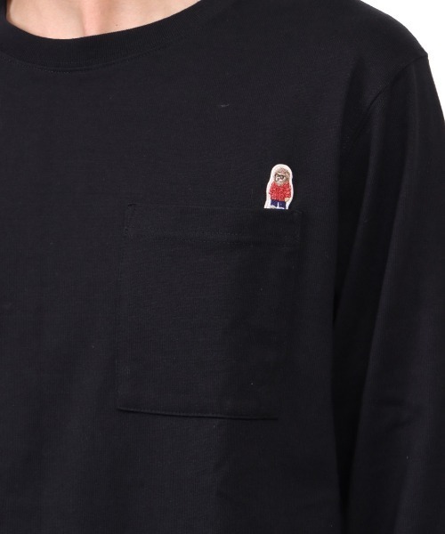 NESTA BRAND(ネスタブランド)の「ヘビーウエイトライオン刺繍ポケロンTEE(Tシャツ/カットソー・メンズ・ホワイト/ブラック/ベージュ・M/L/XXL/XL)」の18枚目の写真