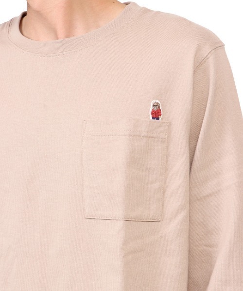 NESTA BRAND(ネスタブランド)の「ヘビーウエイトライオン刺繍ポケロンTEE(Tシャツ/カットソー・メンズ・ホワイト/ブラック/ベージュ・M/L/XXL/XL)」の15枚目の写真