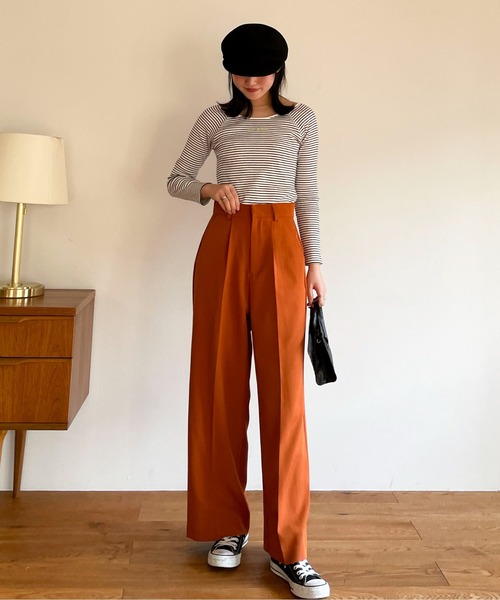 EPIMI E'PIMMY(エピミエピミー)の「アソートボートネックプルオーバー(Tシャツ/カットソー・レディース・ブラック/オフホワイト/ホワイト×ブラック・MEDIUM)」の7枚目の写真