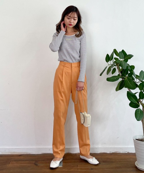 EPIMI E'PIMMY(エピミエピミー)の「アソートボートネックプルオーバー(Tシャツ/カットソー・レディース・ブラック/オフホワイト/ホワイト×ブラック・MEDIUM)」の18枚目の写真