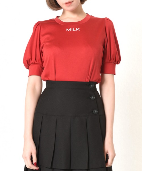 トップス Milk ミルク のtシャツ カットソー パフロゴt を購入できます Milk Tシャツ カットソー パフロゴt Tシャツ カットソー Milk ミルク のファッション