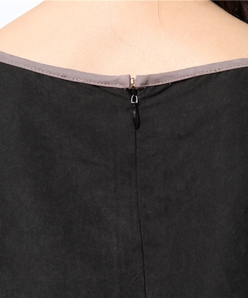 OUTLET（アウトレット）の「【Ciaopanic】ピーチ起毛前結ビワンピース（ワンピース・レディース・ブラック/モスグリーン/ネイビー・FREE）」の12枚目の写真