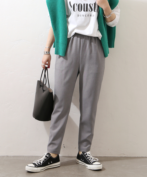 JOURNAL STANDARD（ジャーナルスタンダード）の「《追加》ウールライクストレッチパンツ◆3（その他パンツ・レディース・ブラック/ネイビー/グレー・40/38/36）」の3枚目の写真