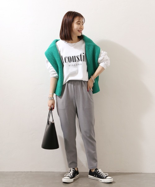 JOURNAL STANDARD（ジャーナルスタンダード）の「《追加》ウールライクストレッチパンツ◆3（その他パンツ・レディース・ブラック/ネイビー/グレー・40/38/36）」の4枚目の写真