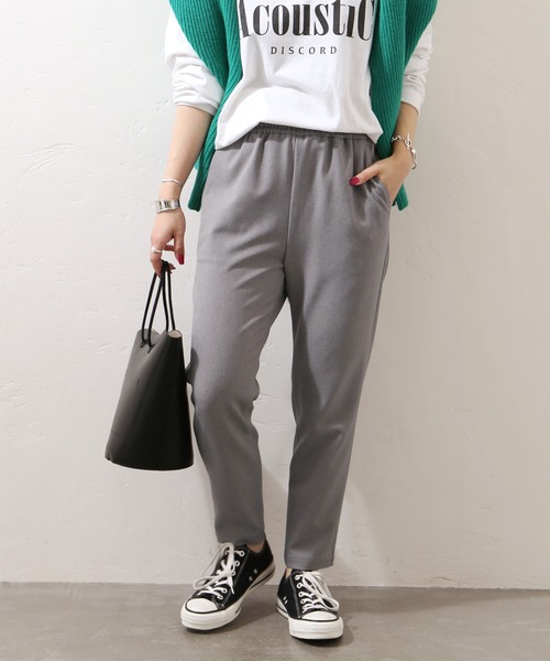 JOURNAL STANDARD（ジャーナルスタンダード）の「《追加》ウールライクストレッチパンツ◆3（その他パンツ・レディース・ブラック/ネイビー/グレー・40/38/36）」の6枚目の写真