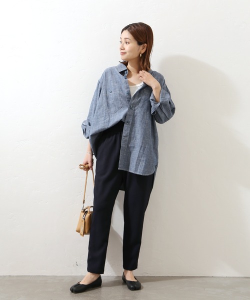 JOURNAL STANDARD（ジャーナルスタンダード）の「《追加》ウールライクストレッチパンツ◆3（その他パンツ・レディース・ブラック/ネイビー/グレー・40/38/36）」の9枚目の写真