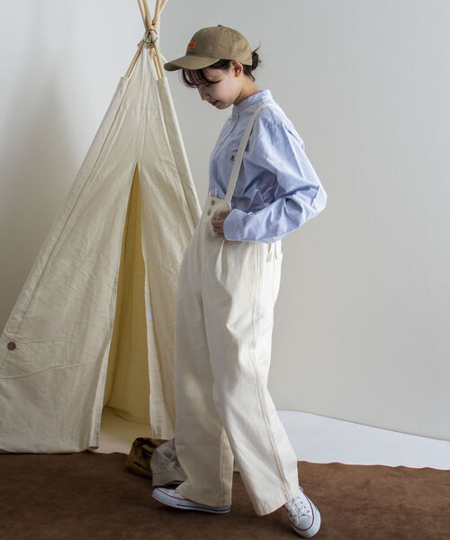 GEVACO(ゲバコ)の「【GEVACO/ゲバコ】バンドカラーOX ロングスリーブシャツ(シャツ/ブラウス・メンズ・ブルー系その他3/オフホワイト/ネイビー・SMALL/MEDIUM/LARGE)」の9枚目の写真