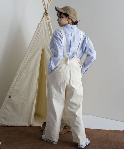 GEVACO(ゲバコ)の「【GEVACO/ゲバコ】バンドカラーOX ロングスリーブシャツ(シャツ/ブラウス・メンズ・ブルー系その他3/オフホワイト/ネイビー・SMALL/MEDIUM/LARGE)」の10枚目の写真