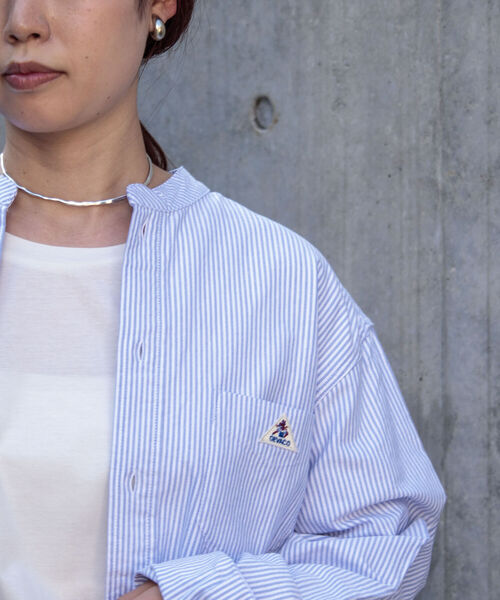 GEVACO(ゲバコ)の「【GEVACO/ゲバコ】バンドカラーOX ロングスリーブシャツ(シャツ/ブラウス・メンズ・ブルー系その他3/オフホワイト/ネイビー・SMALL/MEDIUM/LARGE)」の21枚目の写真