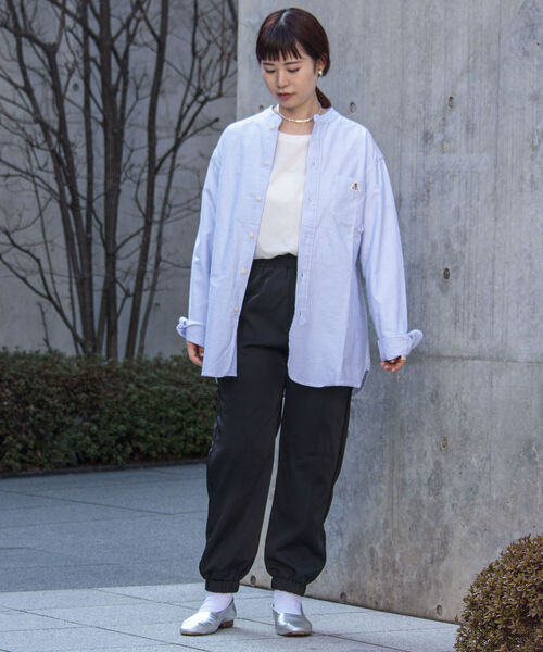 GEVACO(ゲバコ)の「【GEVACO/ゲバコ】バンドカラーOX ロングスリーブシャツ(シャツ/ブラウス・メンズ・ブルー系その他3/オフホワイト/ネイビー・SMALL/MEDIUM/LARGE)」の22枚目の写真