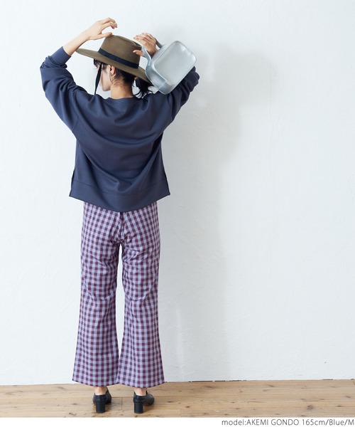 coca（coca）（コカ）の「柔らかタッチギンガムチェックパンツ（その他パンツ・レディース・ブルー・M/L）」の10枚目の写真