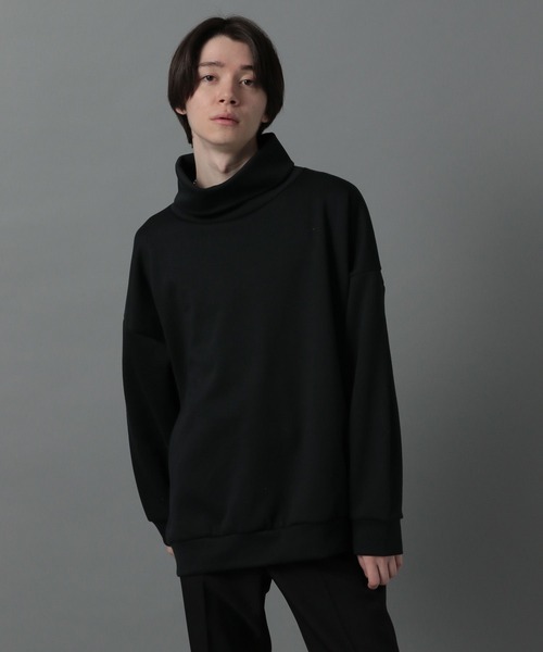 HARE（ハレ）の「ボリュームネックタートルプルオーバー(HARE)（スウェット・メンズ・ブラック/ベージュ/ブルー・SMALL/MEDIUM）」の2枚目の写真