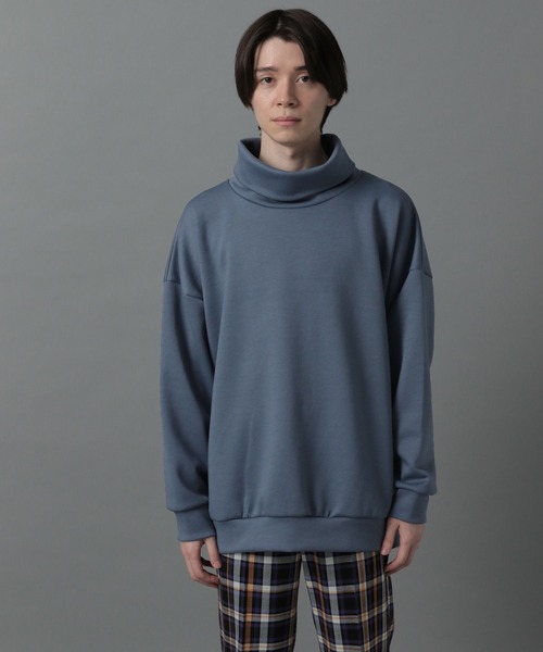 HARE（ハレ）の「ボリュームネックタートルプルオーバー(HARE)（スウェット・メンズ・ブラック/ベージュ/ブルー・SMALL/MEDIUM）」の7枚目の写真