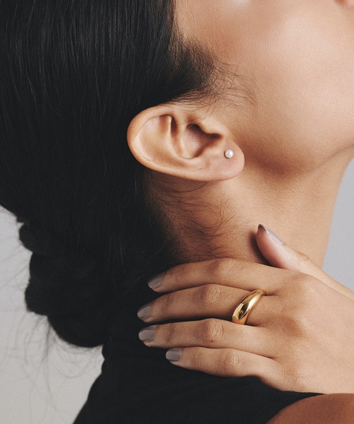 9ban（キューバン）の「【9ban】キューバン/ Dome ring（リング・レディース・シルバー/ゴールド・#9/#11/#13）」の16枚目の写真