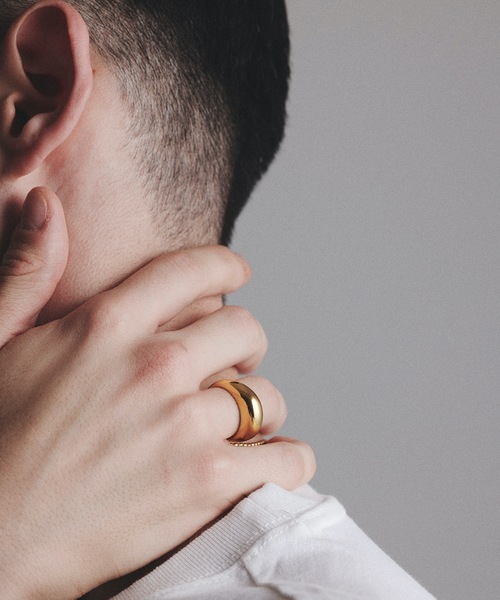 9ban（キューバン）の「【9ban】キューバン/ Dome ring（リング・レディース・シルバー/ゴールド・#9/#11/#13）」の13枚目の写真