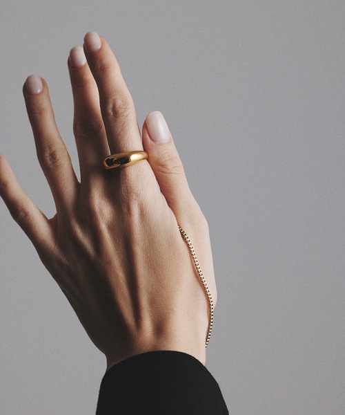 9ban（キューバン）の「【9ban】キューバン/ Dome ring（リング・レディース・シルバー/ゴールド・#9/#11/#13）」の12枚目の写真