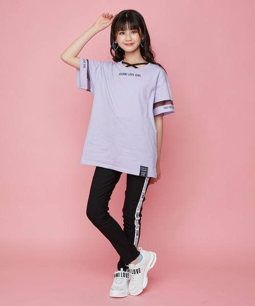 JENNI love（ジェニィラブ）の「ベルクロクリアソールスニーカー（スニーカー・キッズ・サックスブルー/ブラック/オフホワイト・20cm/24cm/22cm/21cm/23cm）」の6枚目の写真