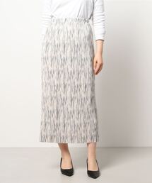 NICOLE white | 柄プリーツスカート(スカート)