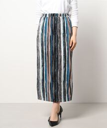 NICOLE white | 柄プリーツスカート(スカート)