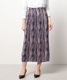 NICOLE white | 柄プリーツスカート(スカート)