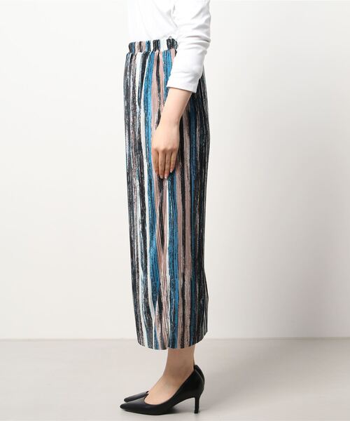 NICOLE white（ニコルホワイト）の「柄プリーツスカート（スカート・レディース・パープル系その他/ホワイト系その他/ブルー系その他・FREE）」の5枚目の写真