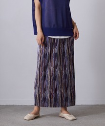 NICOLE white | 柄プリーツスカート(スカート)