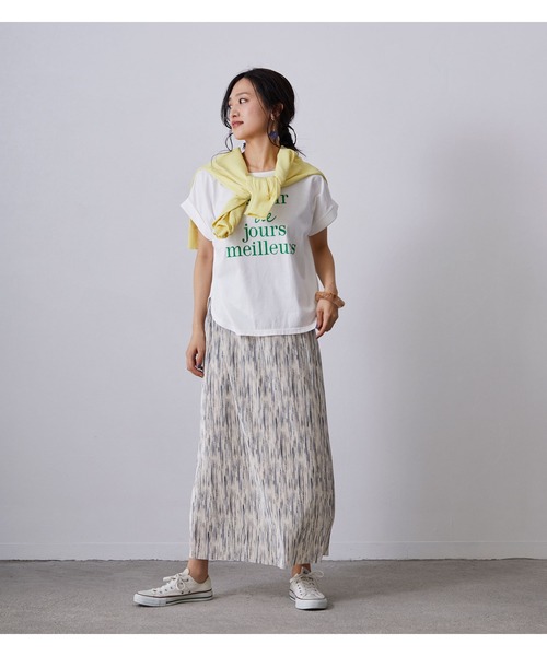 NICOLE white（ニコルホワイト）の「柄プリーツスカート（スカート・レディース・パープル系その他/ホワイト系その他/ブルー系その他・FREE）」の15枚目の写真