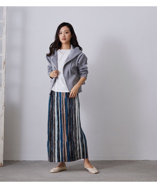 NICOLE white（ニコルホワイト）の「柄プリーツスカート（スカート・レディース・パープル系その他/ホワイト系その他/ブルー系その他・FREE）」の16枚目の写真