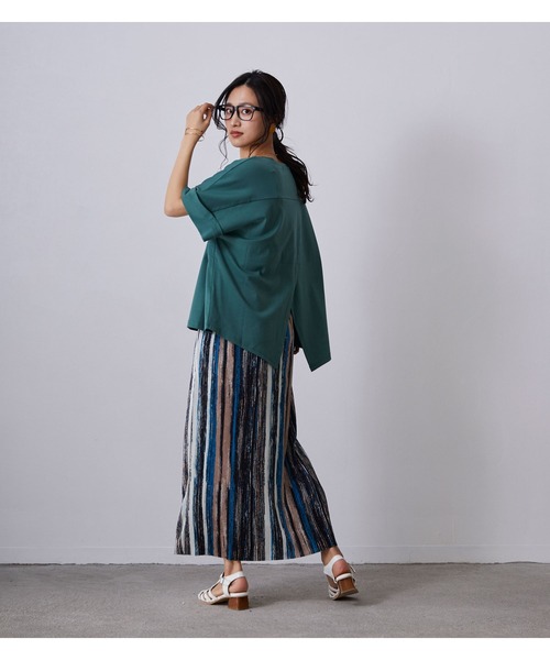 NICOLE white（ニコルホワイト）の「柄プリーツスカート（スカート・レディース・パープル系その他/ホワイト系その他/ブルー系その他・FREE）」の17枚目の写真