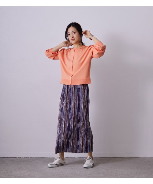 NICOLE white（ニコルホワイト）の「柄プリーツスカート（スカート・レディース・パープル系その他/ホワイト系その他/ブルー系その他・FREE）」の18枚目の写真