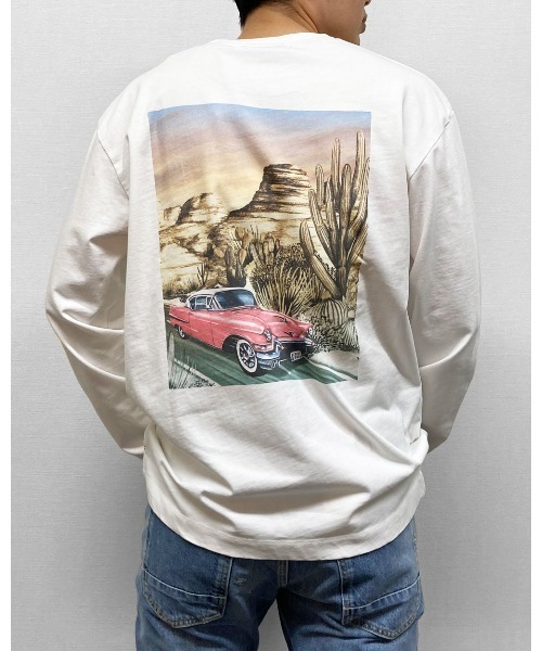 SCOTCH&SODA（スコッチアンドソーダ）の「グラフィック ロングスリーブTシャツ【166553】（Tシャツ/カットソー・メンズ・ホワイト/ブラック・MEDIUM/SMALL/LARGE）」の13枚目の写真