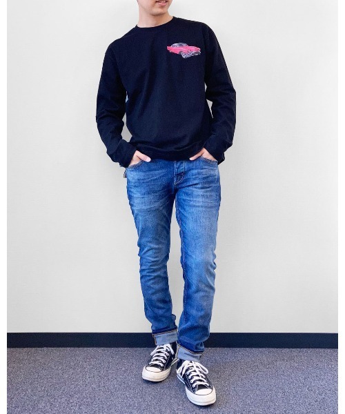 SCOTCH&SODA（スコッチアンドソーダ）の「グラフィック ロングスリーブTシャツ【166553】（Tシャツ/カットソー・メンズ・ホワイト/ブラック・MEDIUM/SMALL/LARGE）」の8枚目の写真