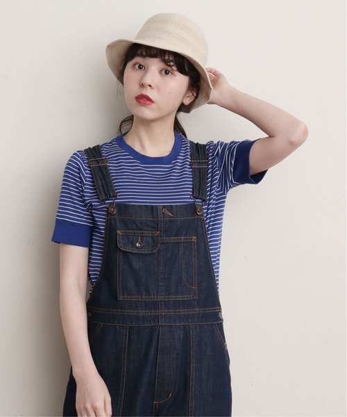 CHILD WOMAN（チャイルドウーマン）の「☆レンシルバイカラー半袖プルオーバー（Tシャツ/カットソー・レディース・ブラック/ネイビー/レッド/ブラック×ホワイト/レッド系その他/ブルー系その他2/レッド系その他2/ブラック系その他/アイボリー/ブラック系その他2/レッド系その他3/ブルー/レッド系その他4/ブラック系その他3・FREE）」の9枚目の写真