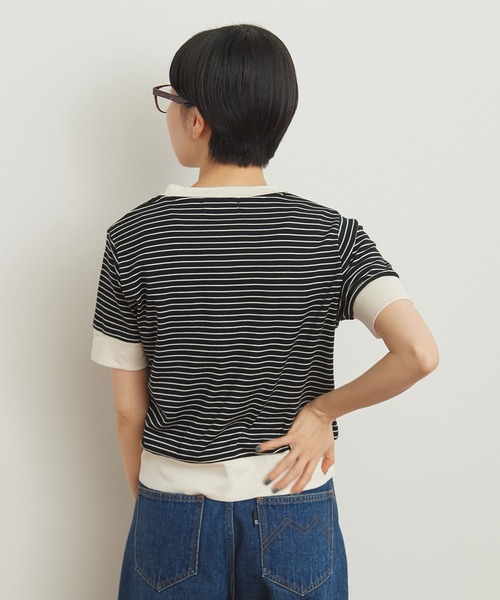 セール】☆レンシルバイカラー半袖プルオーバー（Tシャツ