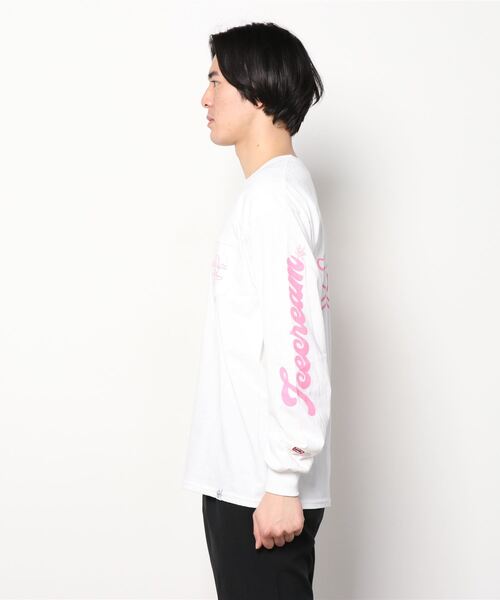 ICECREAM(アイスクリーム)の「COTTON L/S T-SHIRT_001(Tシャツ/カットソー・メンズ・ブラック/グレー/ホワイト・X-LARGE/MEDIUM/LARGE)」の5枚目の写真