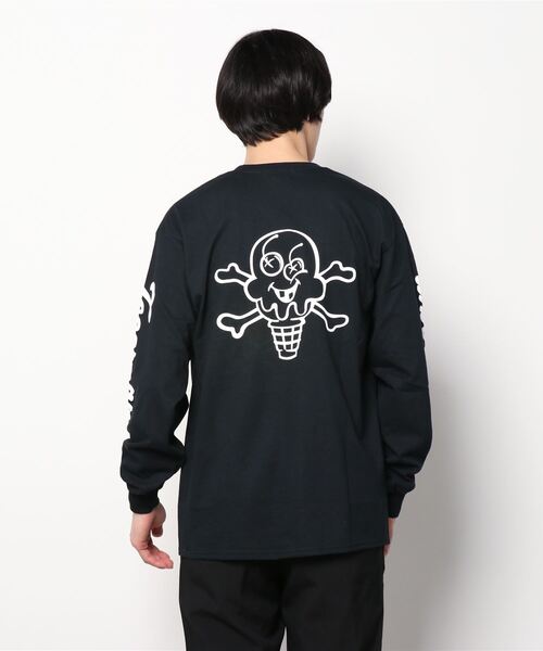 ICECREAM(アイスクリーム)の「COTTON L/S T-SHIRT_001(Tシャツ/カットソー・メンズ・ブラック/グレー/ホワイト・X-LARGE/MEDIUM/LARGE)」の4枚目の写真
