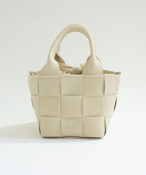 ALL ORDINARIES(オールオーディナリーズ)の「【favori(ファヴォリ)】メッシュ編み2WAYミニショルダー(ショルダーバッグ・レディース・ブラック/ライトグリーン/モカ/アイボリー・FREE)」の3枚目の写真