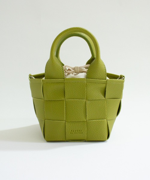 ALL ORDINARIES(オールオーディナリーズ)の「【favori(ファヴォリ)】メッシュ編み2WAYミニショルダー(ショルダーバッグ・レディース・ブラック/ライトグリーン/モカ/アイボリー・FREE)」の4枚目の写真