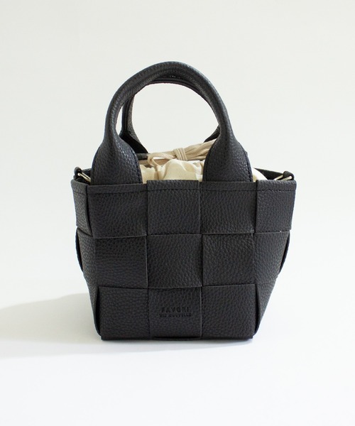 ALL ORDINARIES(オールオーディナリーズ)の「【favori(ファヴォリ)】メッシュ編み2WAYミニショルダー(ショルダーバッグ・レディース・ブラック/ライトグリーン/モカ/アイボリー・FREE)」の2枚目の写真