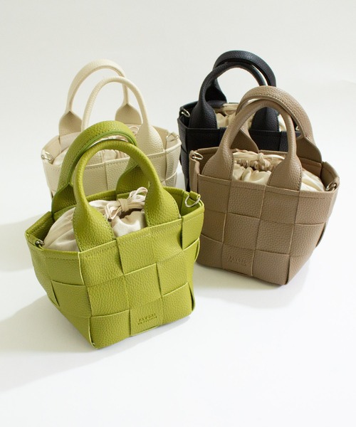 ALL ORDINARIES(オールオーディナリーズ)の「【favori(ファヴォリ)】メッシュ編み2WAYミニショルダー(ショルダーバッグ・レディース・ブラック/ライトグリーン/モカ/アイボリー・FREE)」の22枚目の写真