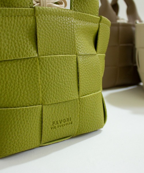 ALL ORDINARIES(オールオーディナリーズ)の「【favori(ファヴォリ)】メッシュ編み2WAYミニショルダー(ショルダーバッグ・レディース・ブラック/ライトグリーン/モカ/アイボリー・FREE)」の18枚目の写真