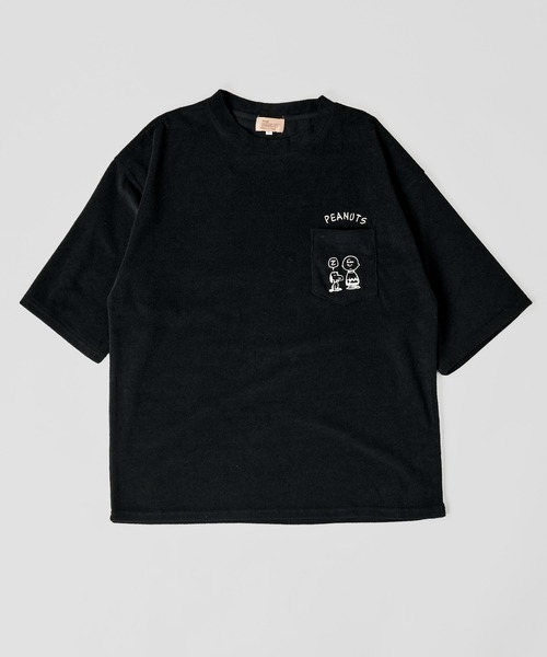 PEANUTS（ピーナッツ）の「【PEANUTS】セットアップ パイルポケットTシャツ / ショートパンツ（ルームウェア/パジャマ・レディース・ブラウン/ブラック/杢グレー/アイボリー/ブラウン系1/ホワイト系1/ブラック系1/グレー系1・MEDIUM/X-LARGE/LARGE）」の16枚目の写真