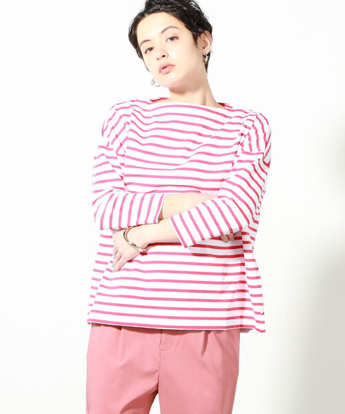 Traditional Weatherwear（トラディショナルウェザーウェア）の「◇【WEB限定】【TRADITIONAL WEATHERWEAR】BMBシャツ ロング（Tシャツ/カットソー・レディース・ベージュ系その他3/ブラック系その他3/レッド系その他3・SMALL）」の3枚目の写真