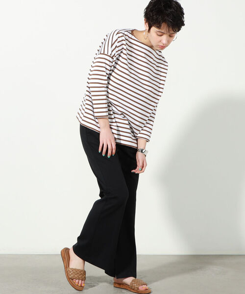 Traditional Weatherwear（トラディショナルウェザーウェア）の「◇【WEB限定】【TRADITIONAL WEATHERWEAR】BMBシャツ ロング（Tシャツ/カットソー・レディース・ベージュ系その他3/ブラック系その他3/レッド系その他3・SMALL）」の6枚目の写真