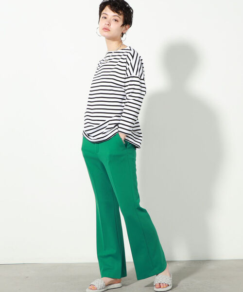 Traditional Weatherwear（トラディショナルウェザーウェア）の「◇【WEB限定】【TRADITIONAL WEATHERWEAR】BMBシャツ ロング（Tシャツ/カットソー・レディース・ベージュ系その他3/ブラック系その他3/レッド系その他3・SMALL）」の9枚目の写真