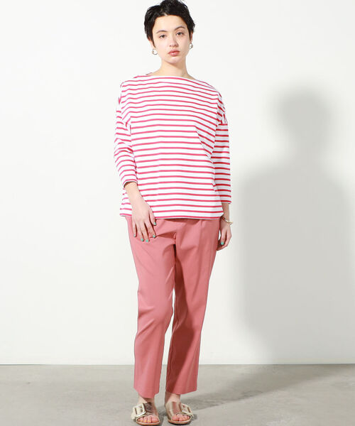 Traditional Weatherwear（トラディショナルウェザーウェア）の「◇【WEB限定】【TRADITIONAL WEATHERWEAR】BMBシャツ ロング（Tシャツ/カットソー・レディース・ベージュ系その他3/ブラック系その他3/レッド系その他3・SMALL）」の4枚目の写真