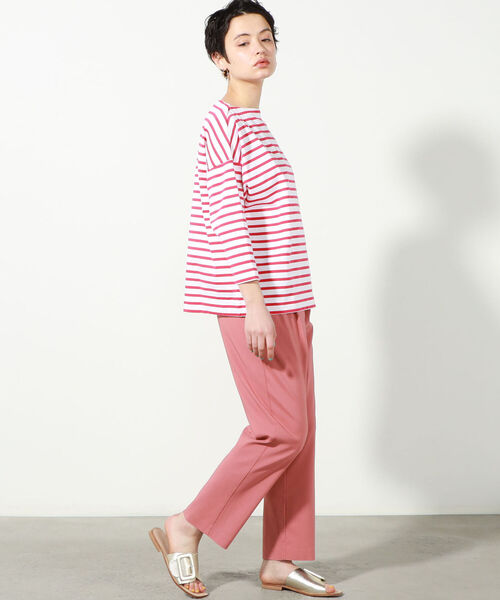 Traditional Weatherwear（トラディショナルウェザーウェア）の「◇【WEB限定】【TRADITIONAL WEATHERWEAR】BMBシャツ ロング（Tシャツ/カットソー・レディース・ベージュ系その他3/ブラック系その他3/レッド系その他3・SMALL）」の11枚目の写真