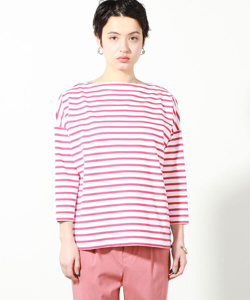 Traditional Weatherwear（トラディショナルウェザーウェア）の「◇【WEB限定】【TRADITIONAL WEATHERWEAR】BMBシャツ ロング（Tシャツ/カットソー・レディース・ベージュ系その他3/ブラック系その他3/レッド系その他3・SMALL）」の7枚目の写真