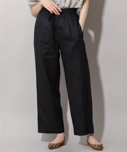 Munich（ミューニック）の「40sフレンチリネンキャンバスイージーパンツ（その他パンツ・レディース・ブラック/イエロー/グリーン/ラベンダー/ナチュラル・S/M/XS）」の2枚目の写真