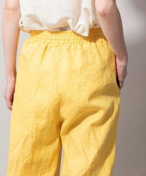 Munich（ミューニック）の「40sフレンチリネンキャンバスイージーパンツ（その他パンツ・レディース・ブラック/イエロー/グリーン/ラベンダー/ナチュラル・S/M/XS）」の14枚目の写真